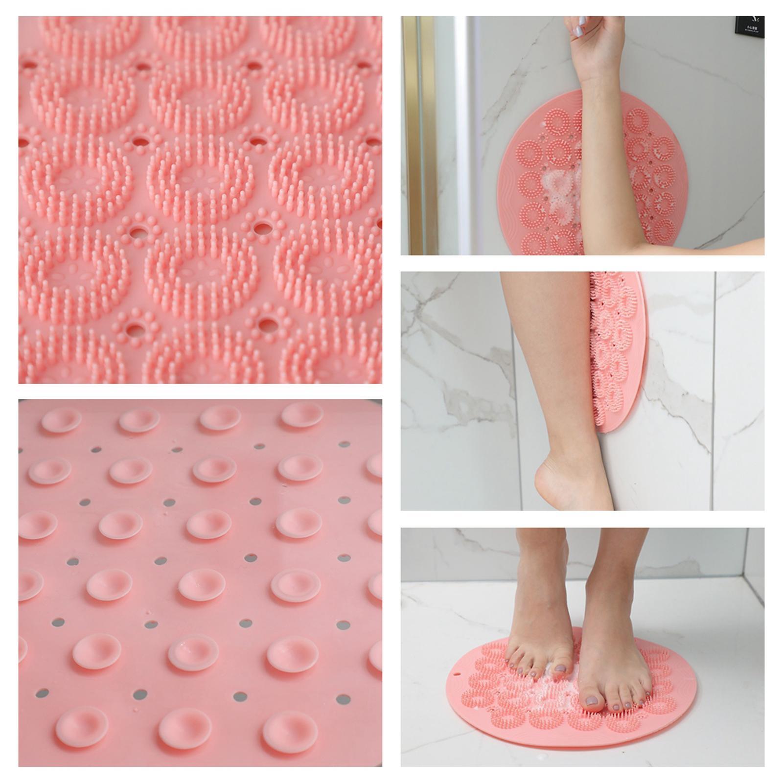 Bath Massage Cushion Brush with Suction Cups Multifunctional for Bathroom