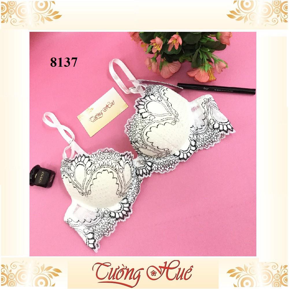 Áo lót nữ annie Bra 8137 áo ngực ren nâng vừa.
