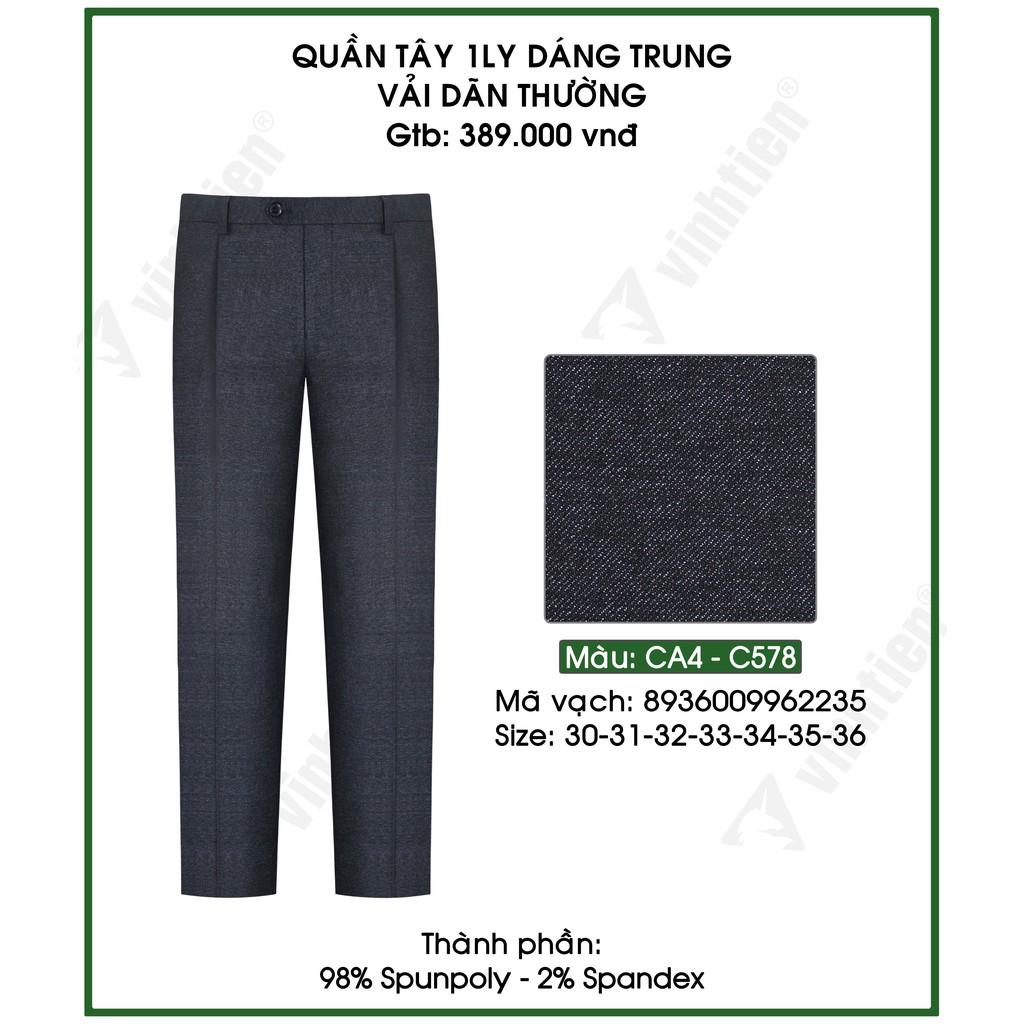 Quần Tây Nam 1Ly Classic Vĩnh Tiến 389