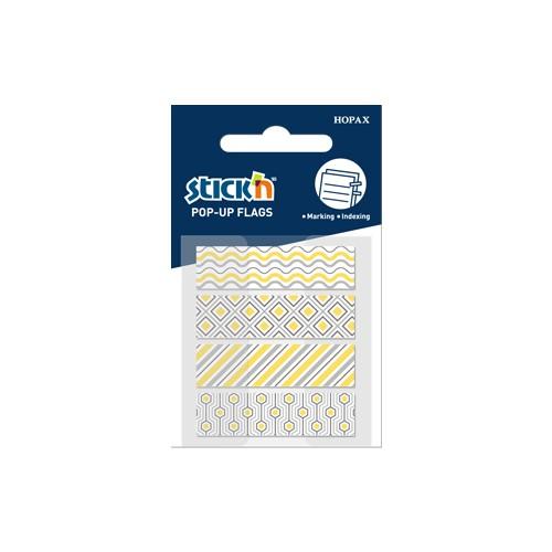 Giấy Đánh Dấu Trang có họa tiết 80 miếng - 4.5x1.2cm - HOPAX