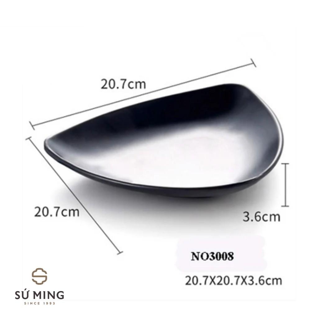 Đĩa Tam Giác Nhựa Cao Cấp Dùng Trong Nhà Hàng, Quán Ăn