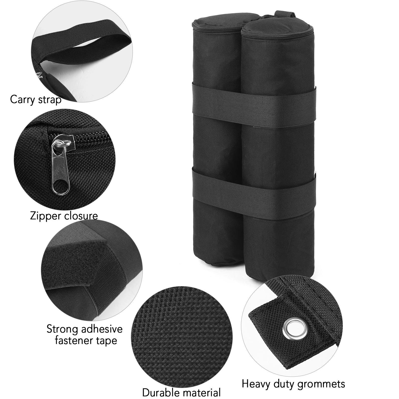 4pcs Sand Weight Bags Leg Weights for Pop up Canopy Tent Sun Shades Umbrella Trampolines Weighted Feet Bag