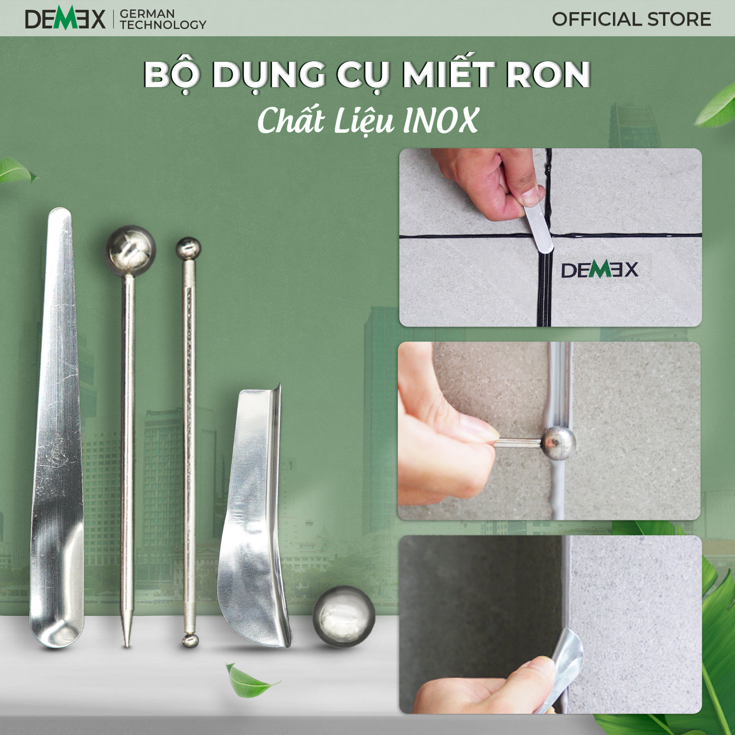 Bộ dụng cụ miết ron DEMEX