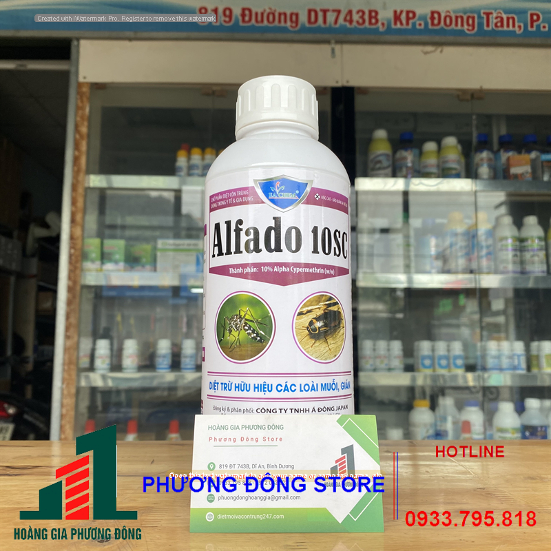 Thuốc diệt muỗi và côn trùng ALFADO 10SC- 1 lít