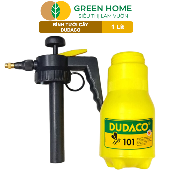 Bình Tưới Cây GreenHome, Dudaco, 1 Lít, Phun Xa 2 Chế Độ, Bơm Nhẹ Tay, Bình Tưới Cây Phun Sương, Bền