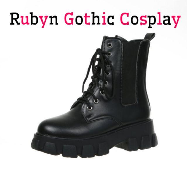 Giày boot cổ cao chiến binh phong cách cosplay ( Size 35 - 40 ) S16