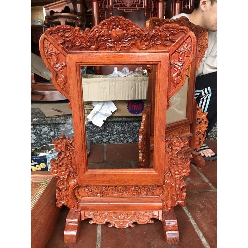 Khung ảnh thờ đôi hoa mai