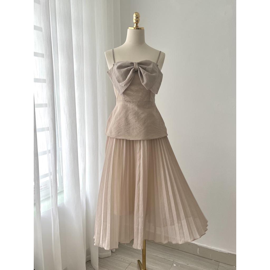 TIELA Chân váy dập ly công sở - Lona Skirt