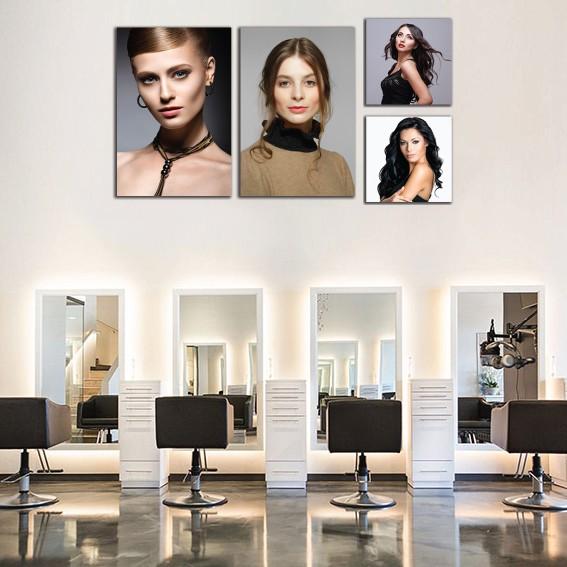 Tranh dán tường salon tóc, tiệm cắt tóc, mẫu tóc