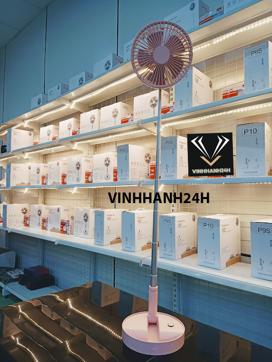 Quạt Tích Điện Gấp Gọn Đa Năng Tiện Ích