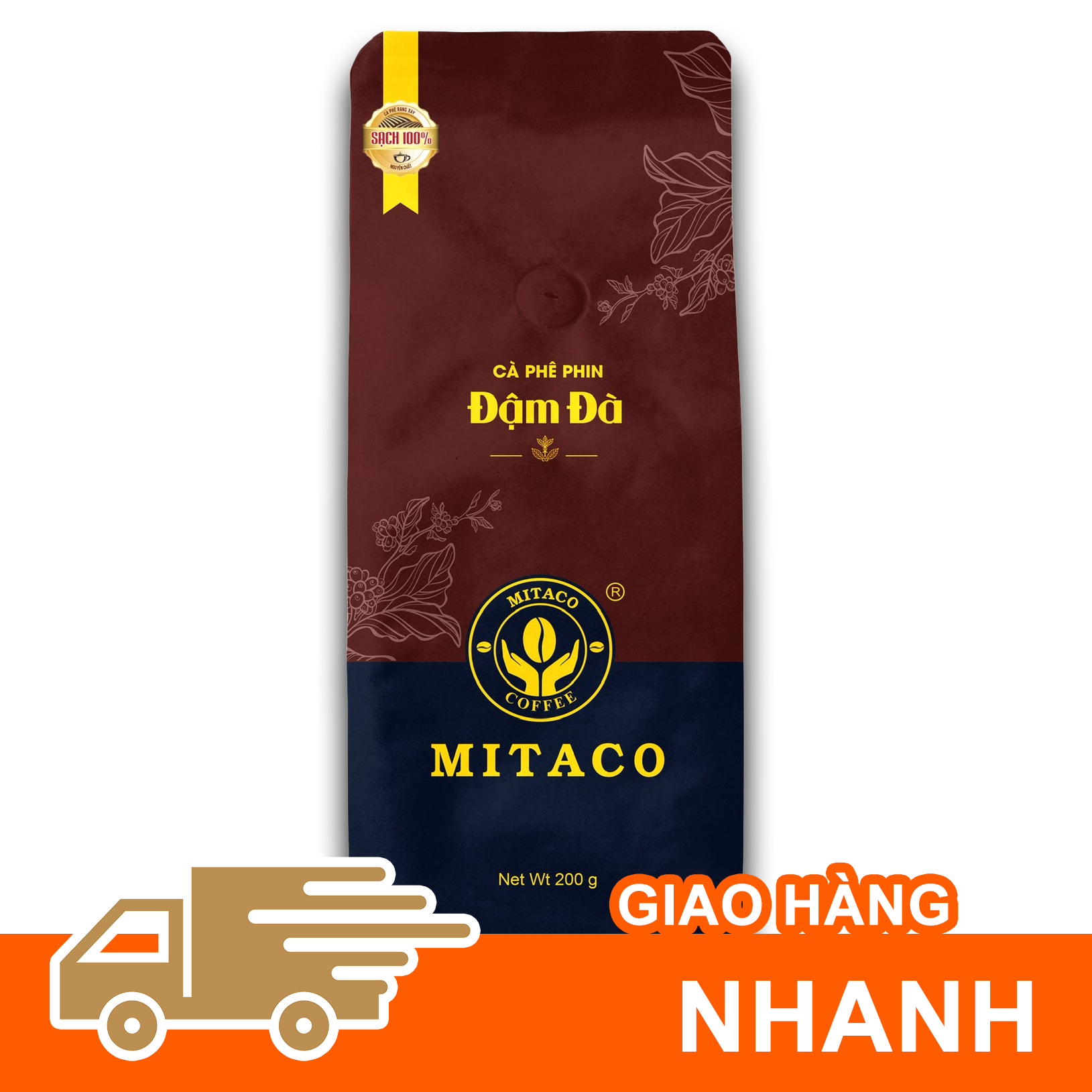 Cà Phê Phin Đậm Đà MITACO COFFEE (Gói 200g)