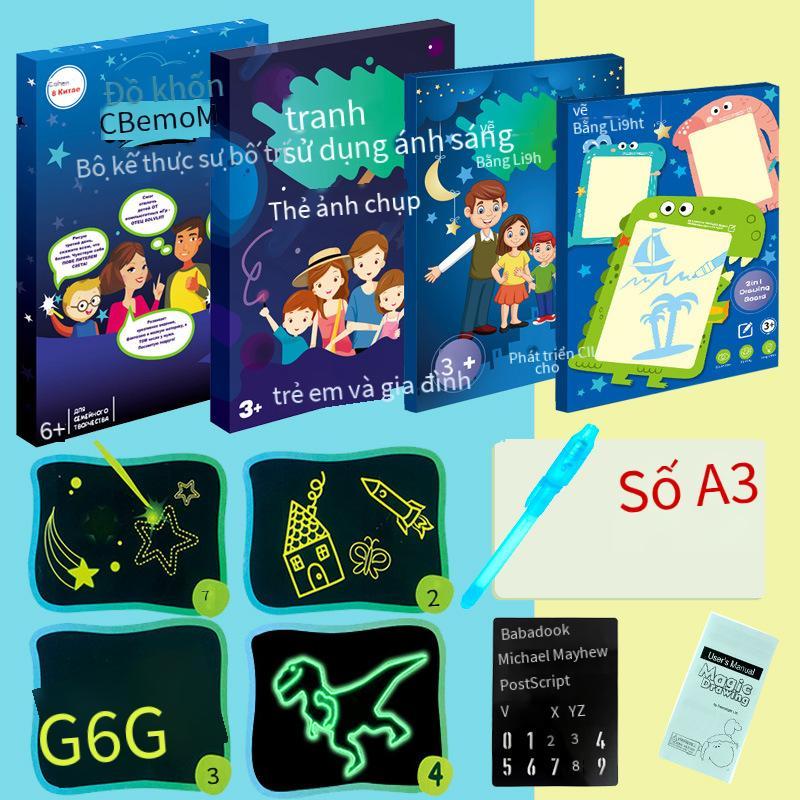 Ưu Đãi Đặc Biệt Vẽ Bằng Ánh Sáng Vui Vẻ Giáo Dục Sớm Cho Trẻ Em Bảng Chữ Viết Dạ Quang Bảng Viết Tự Làm Graffiti Bảng Vẽ Huỳnh Quang