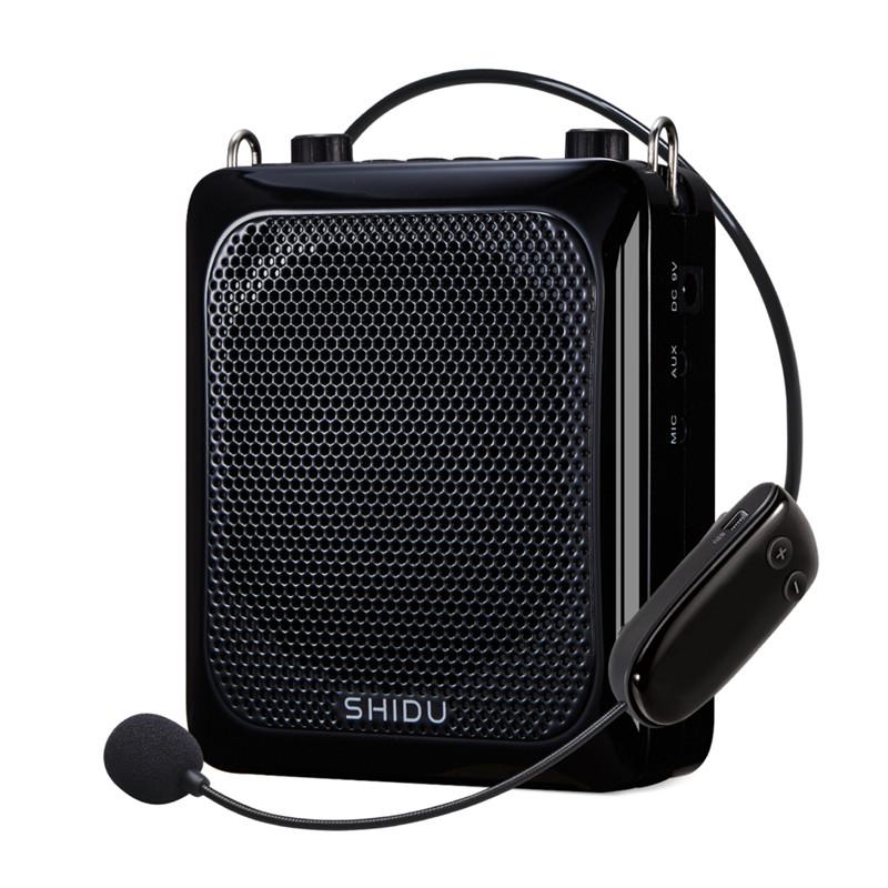 Bộ khuếch đại giọng nói không dây di động của Shidu 25W cho giáo viên 4000mAh Pin Bluetooth loa với micrô Echo Aux Ghi S28 Color: Black UK Plug