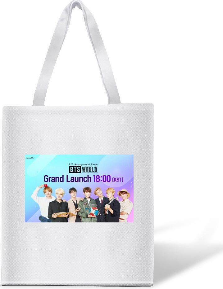 Túi tote BTS Grand Launch túi vải đeo vai Size 30*35 cm