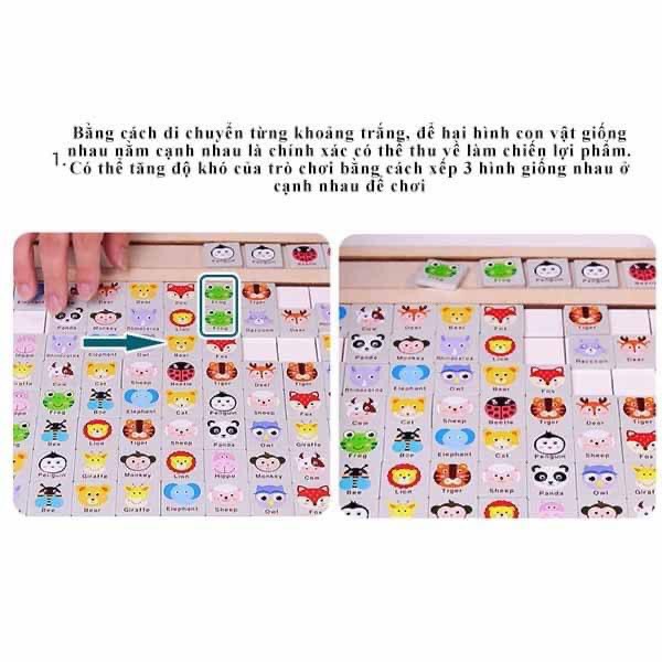 Đồ Chơi Trẻ Em, Đồ Chơi Xếp Hình Pikachu, Trò Chơi 2in1 Vừa Chơi Vừa Giúp Bé Học Tiếng Anh