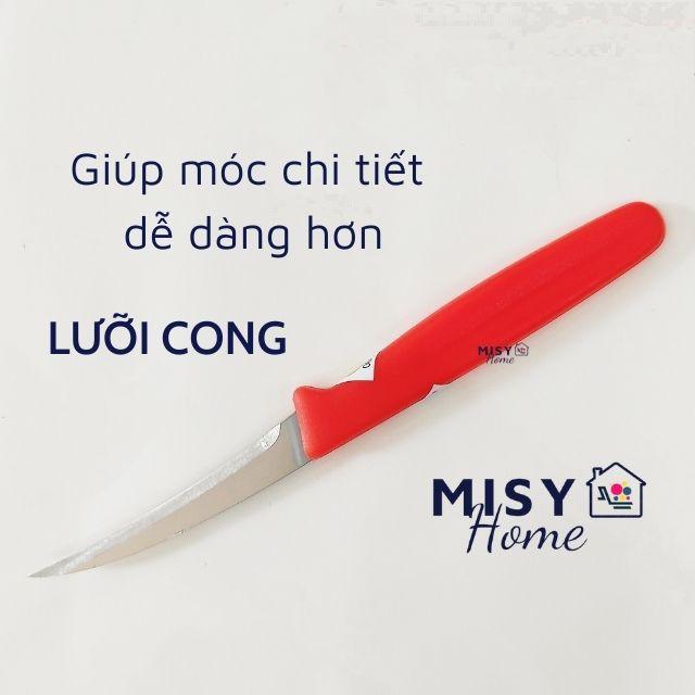 Dao tỉa hoa quả kiwi Thái Lan lưỡi cong chuyên nghiệp trái cây rau củ quả cà rốt dưa hấu siêu sắc bén cao cấp