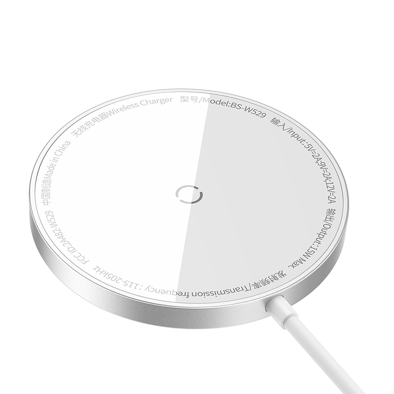 Đế Sạc Điện Thoại Không Dây Baseus Simple Mini3 Magnetic Wireless Charger 15W (Hàng chính hãng)