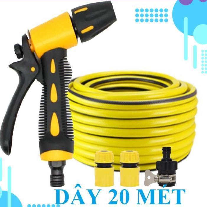 Bộ dây vòi xịt ️bơm nước phun sương️ , tăng áp 3 lần, loại 20m 206319 cút sập, nối đen