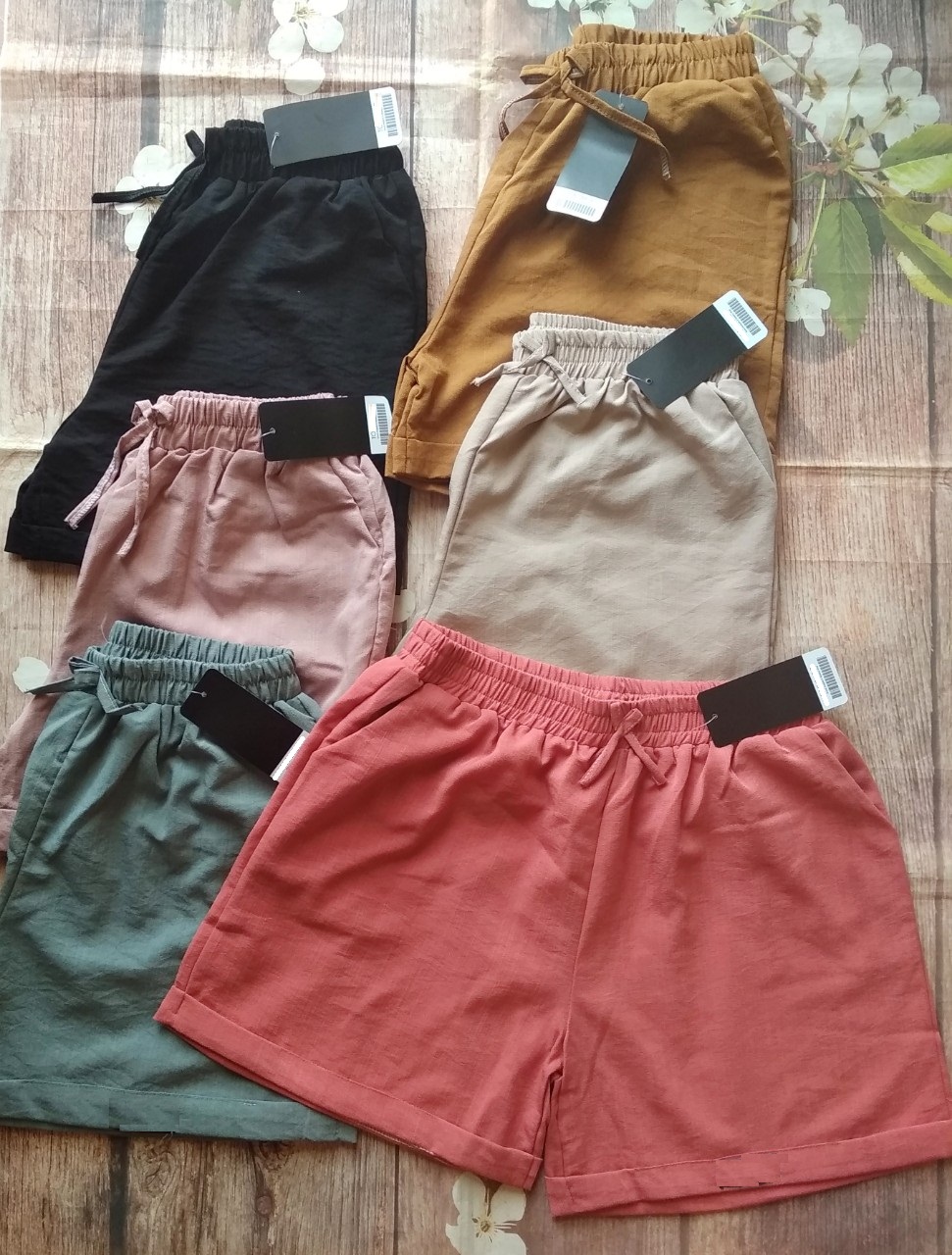 Quần short đũi nữ ống rộng