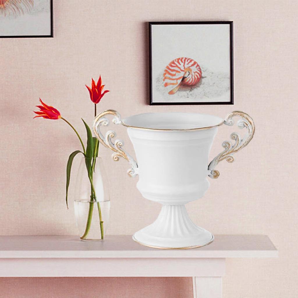 Flower Vase Artificial Flowers Plants Holder Home Table Centerpiece