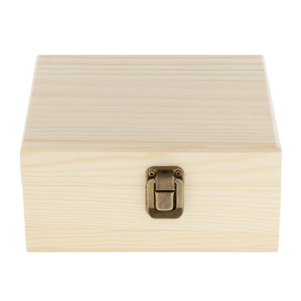 12 Slots 15ML Wooden Box Storage Case Essential Oil Perfume Display Holder