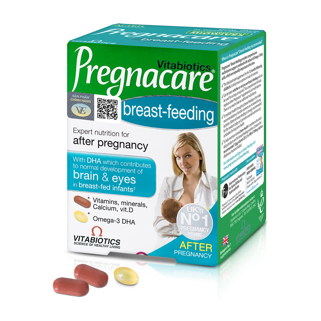 Thực phẩm bảo vệ sức khỏe Vitabiotics Pregnacare Breast-feeding (Hộp 84 viên)