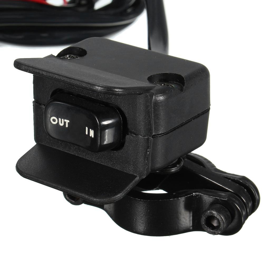 3 Meters 12V Winch Rocker Switch Handlebar Control for Motorcycles