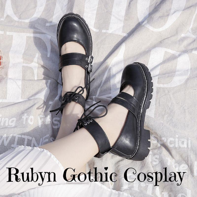 Giày búp bê lolita Mary Janes 2 quai ( BÓNG và NHÁM ) Size từ 35 - 40, 115