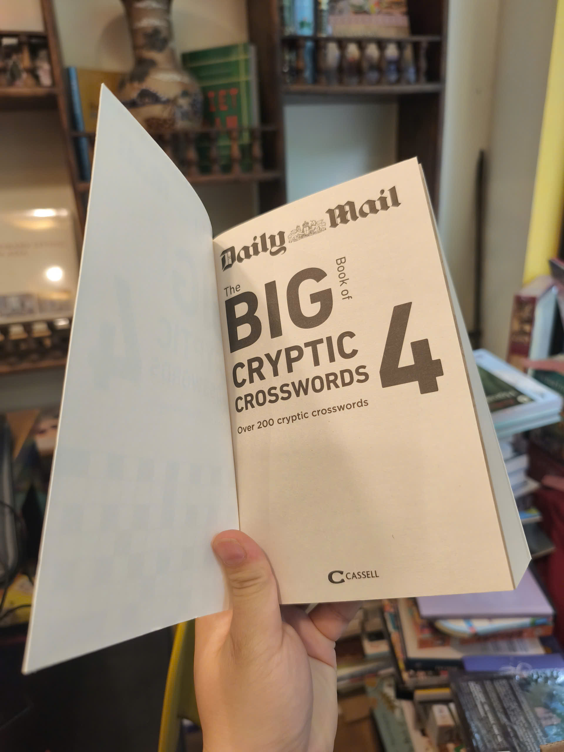 Sách - Big Book of Cryptic Crosswords 4 | Games / Ngoại văn Nhập khẩu UK / Trò chơi ô chữ giải trí