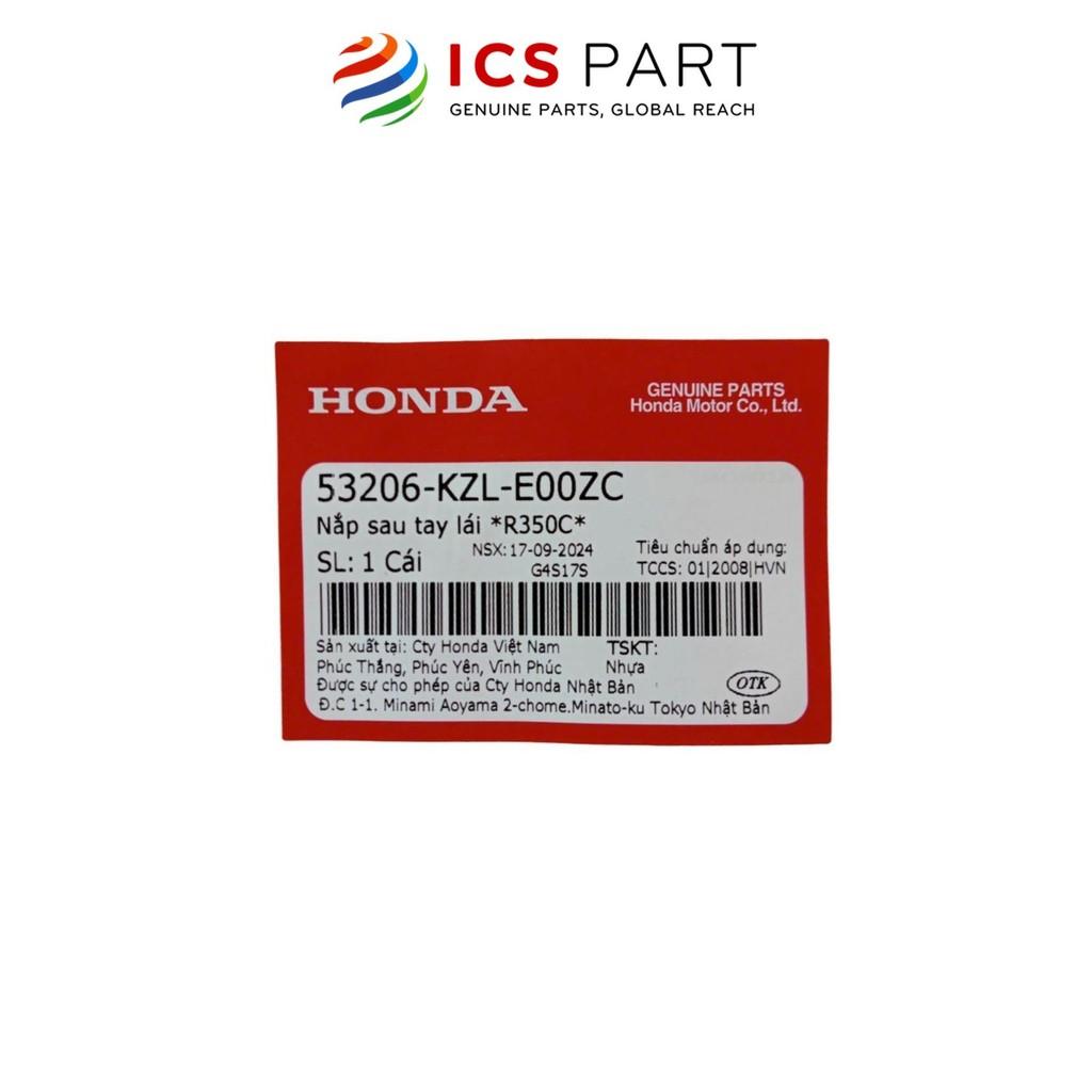 Nắp Sau Tay Lái (Nhựa Gáy) HONDA Vision 2012-2013 Đỏ Mận R35C (Không Tem) (53206KZLE00ZC)