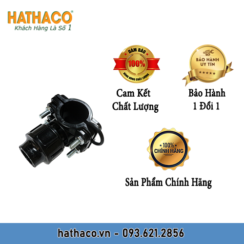 Combo 2 Đai Khởi Thủy Cắm Ống Trực Tiếp 63 HATHACO Dùng Chia Nhánh Ống HDPE Ra Ống 20 - 25 Chính Hãng Sản Tại VN