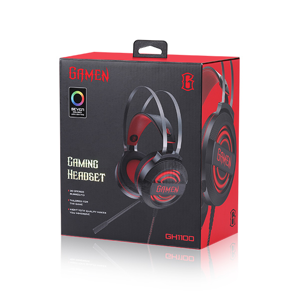 Tai nghe chụp tai Gaming - GAMEN GH1100 - Hàng Chính Hãng