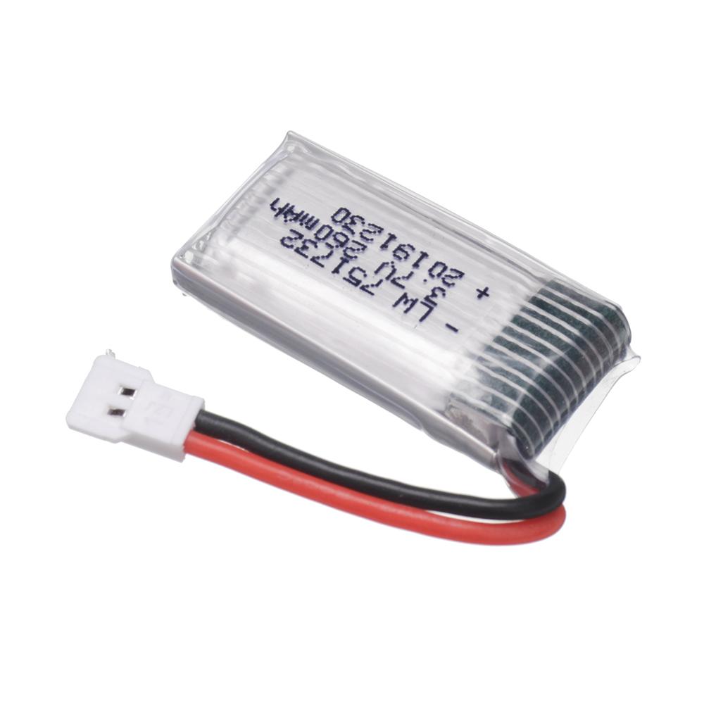 Ban đầu H8 Pin 3.7V 260mAh Cho Eachine H8 JJRC H2 H8 H48 H8 Mini RC Drone Phụ Tùng Pin 3.7V 751732 Màu sắc: 2 chiếc