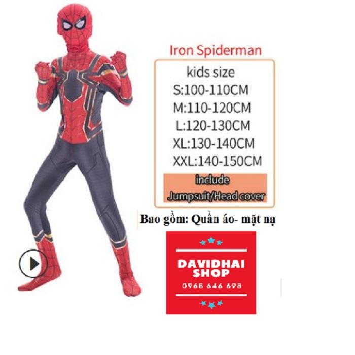 Quần Áo Hóa Trang Trẻ Em Người nhện Spiderman các phiên bản