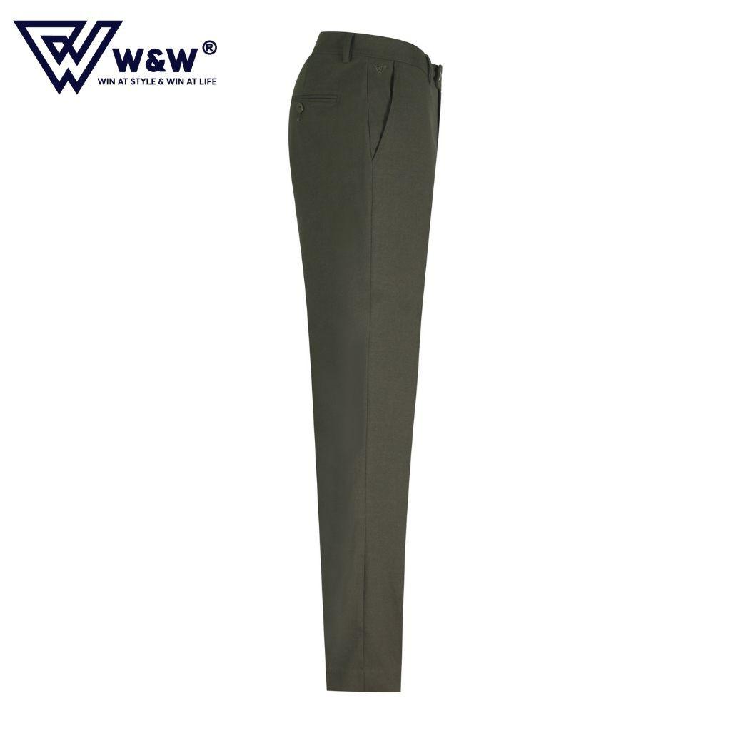 Quần Tây Nam W&amp;W Dáng Slim Fit Chất Vải Cao Cấp, Bền Màu, Mềm Mại, Thông Thoáng, Chuẩn Form Ngay Cả Khi Giặt Máy WLP12