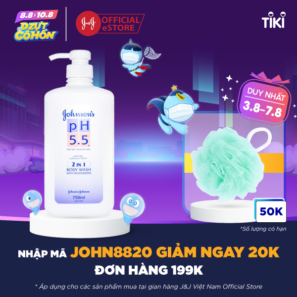 Sữa Tắm pH 5.5 Johnson’s 2in1 (750ml) - 9556006008348