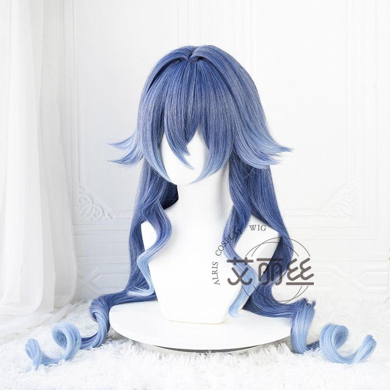 Wig/Tóc giả cosplay Layla - Genshin Impact màu xanh