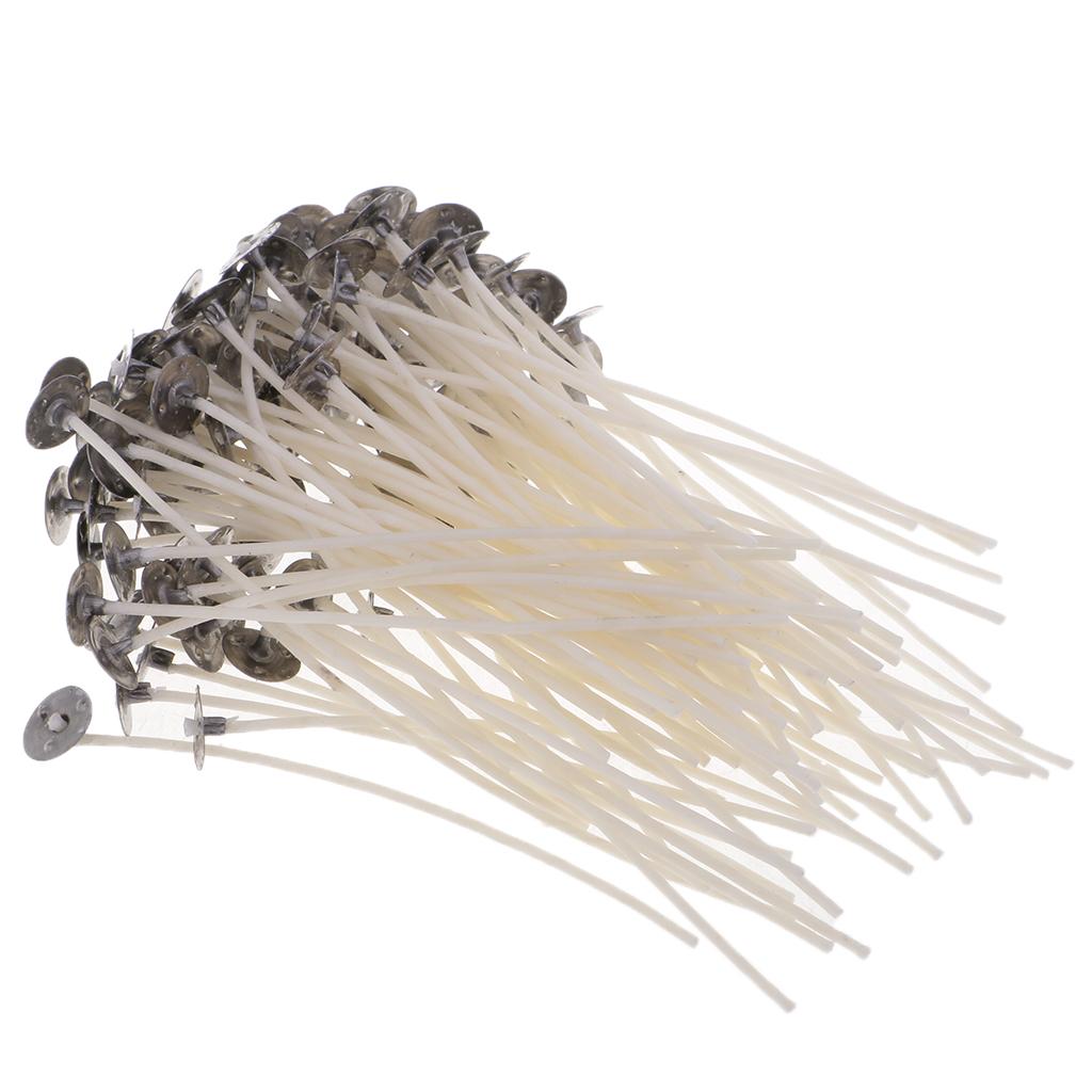 105x Metal Empty Tin Jar Storage Candles Wicks for Candles Making Supplies