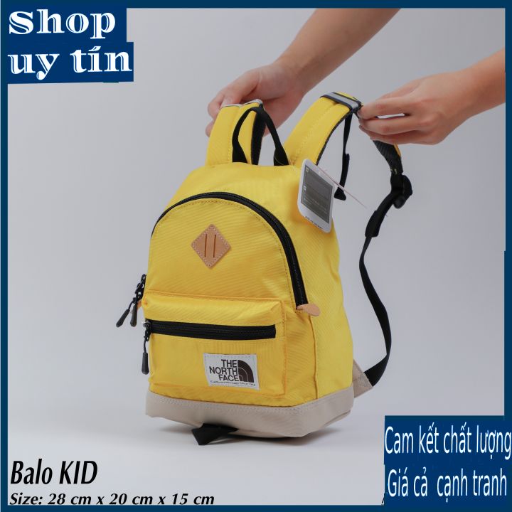 Freeship - BALO TRẺ EM THE NF BERKELEY BACKPACK CHỐNG THẤM PHỤ LIỆU XỊN - màu cam / vàng / xanh lam / đen / xanh nhạt