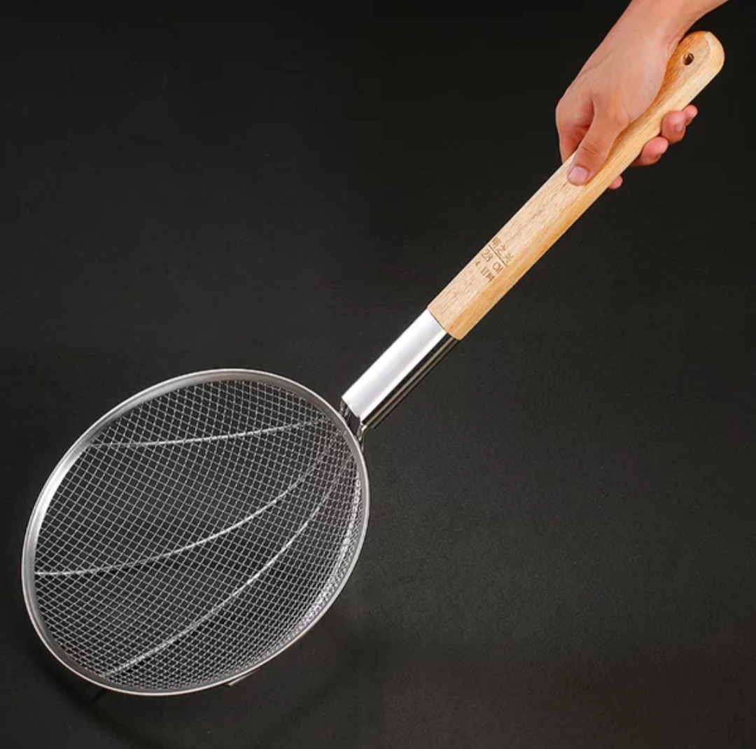 Dụng Cụ Chao Vơt inox Cán Gỗ Dùng Cho Nhà Bếp Nhà Hàng