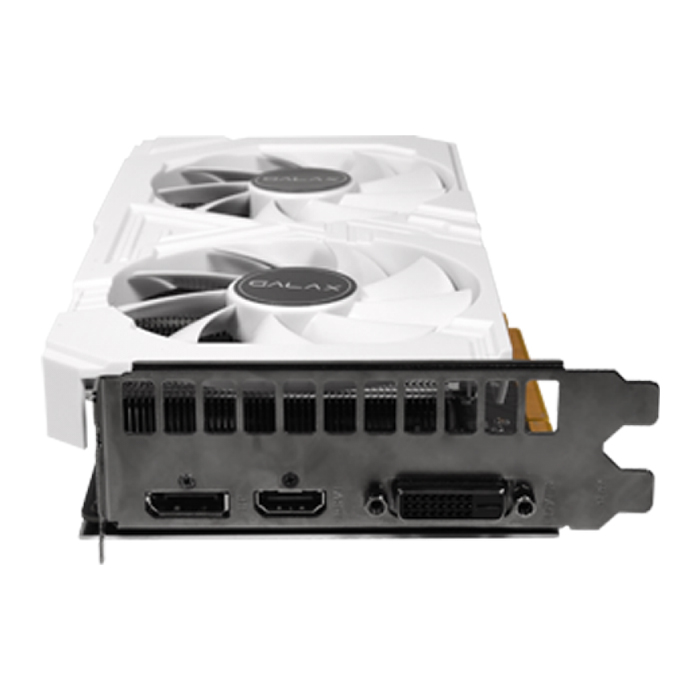 Card Màn Hình VGA Galax GeForce RTX 2060 EX 1 Click OC WHITE 6GB GDDR6 26NRL7HPY3EW 192bit 2 Fan DP HDMI DVI D - Hàng Chính Hãng