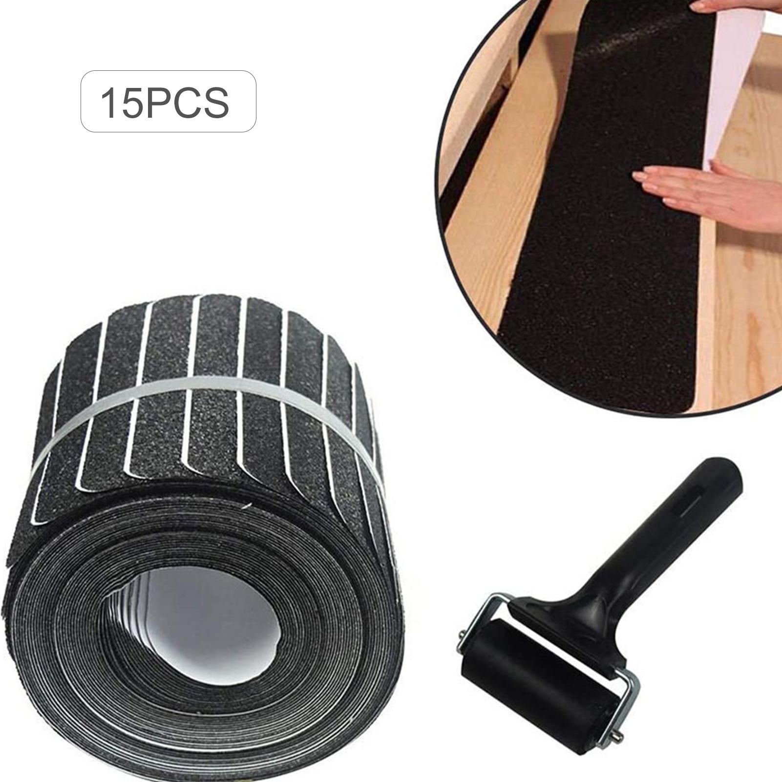 1 miếng Dải chống trượt bằng cao su với Con lăn trong nhà Cầu thang, Băng an toàn cho trẻ em