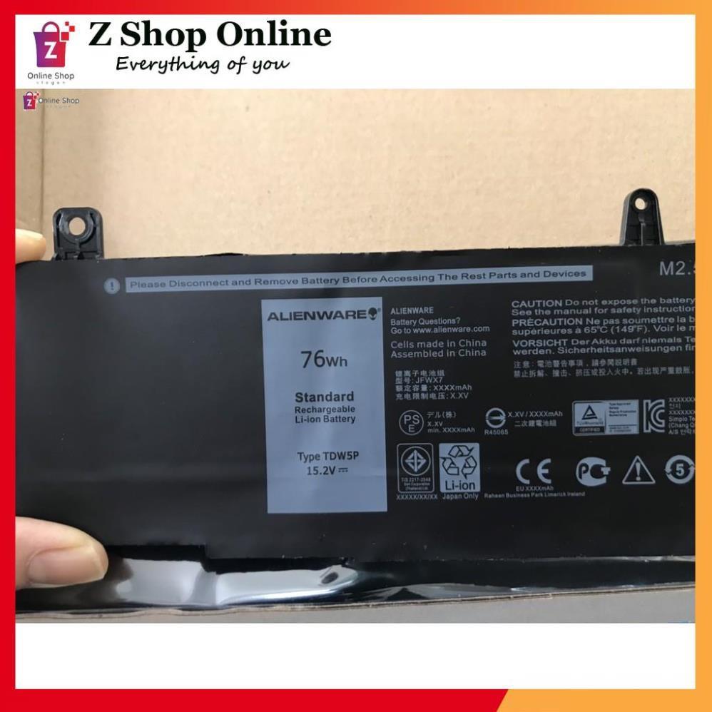 Pin (Original) Dùng Cho Dell Alienware 13 R3 TDW5P New Battery