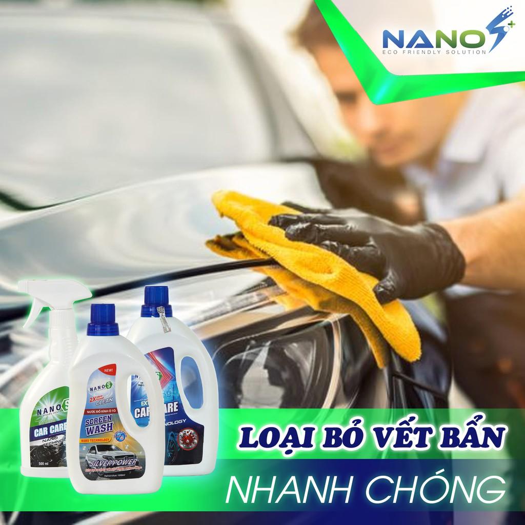 Nước rửa xe ôtô Nano S* Car Care - Chăm sóc Ngoại thất xe, Nano Bạc diệt khuẩn, hương thơm nước hoa 1 lít