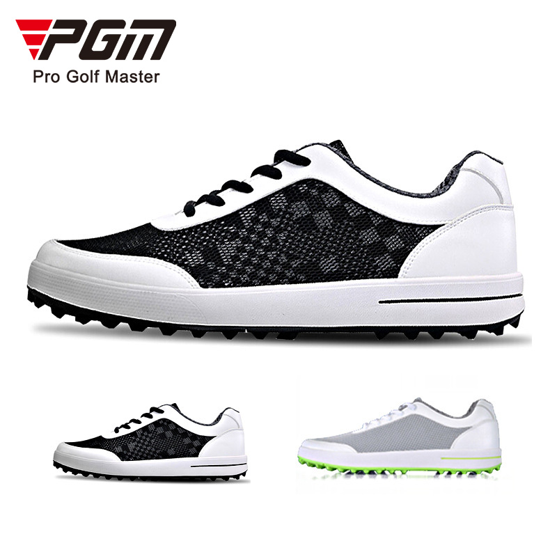 Giày golf Nam - PGM Men Microfibre Golf Shoes - XZ079 - 40 - Màu Đen