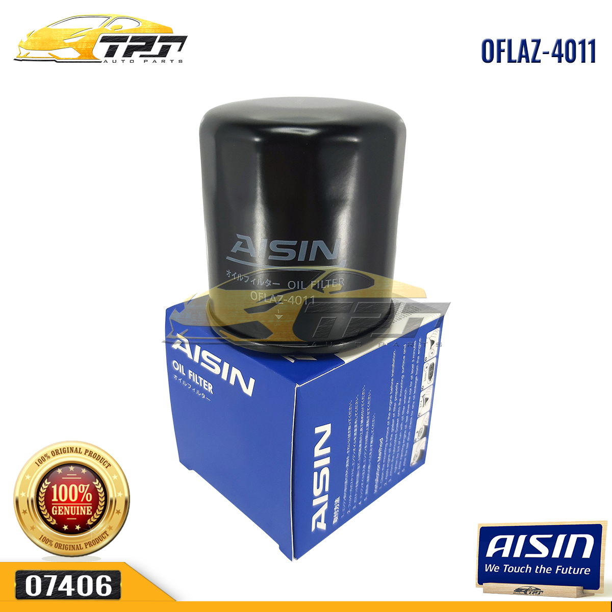 Lọc Nhớt Lọc dầu động cơ xe Nissan Sunny - Nissan Tida [OFLAZ-4011] JAPAN-[AISIN]