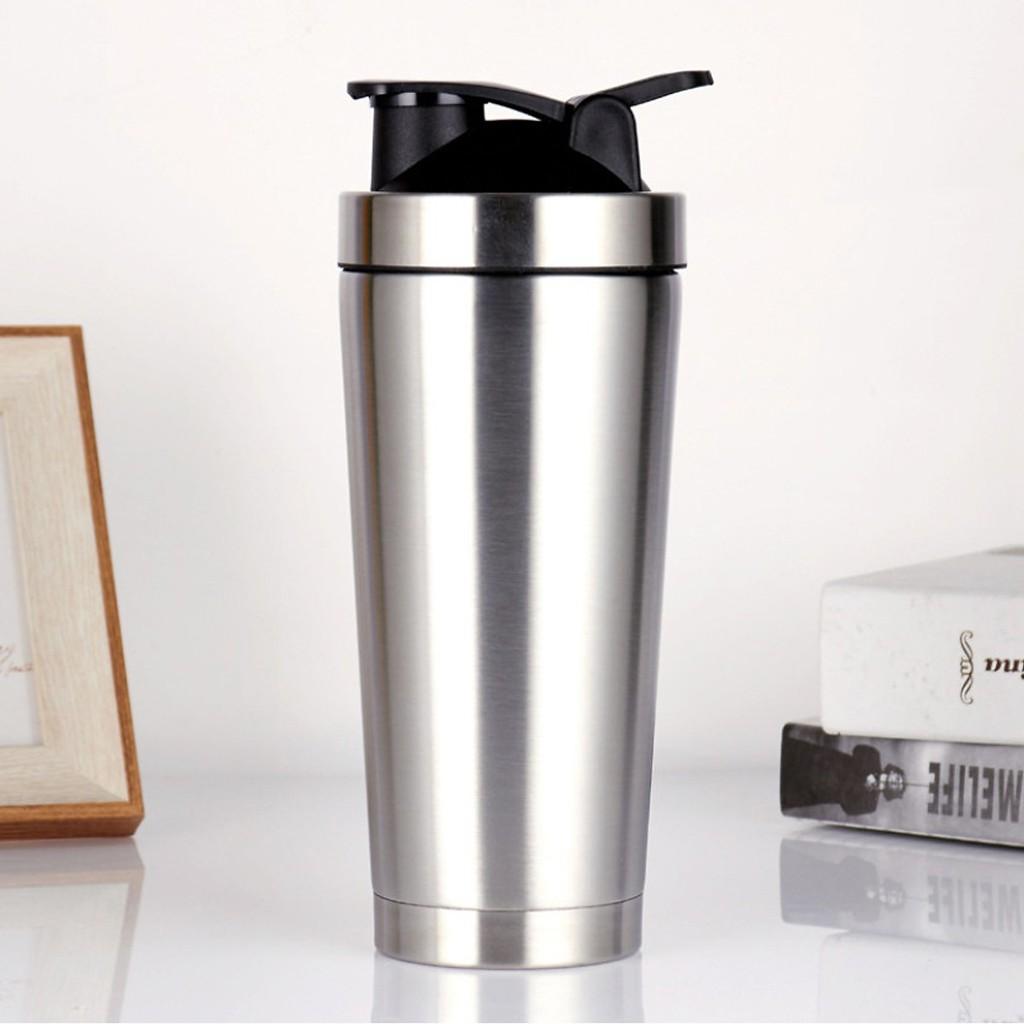 Bình Lắc Tập Gym Giữ Nhiệt Shaker Inox – 800ml – Chọn Màu Bình Đựng Nước Chính Hãng Amalife – Kèm Bóng Lò Xo Lắc