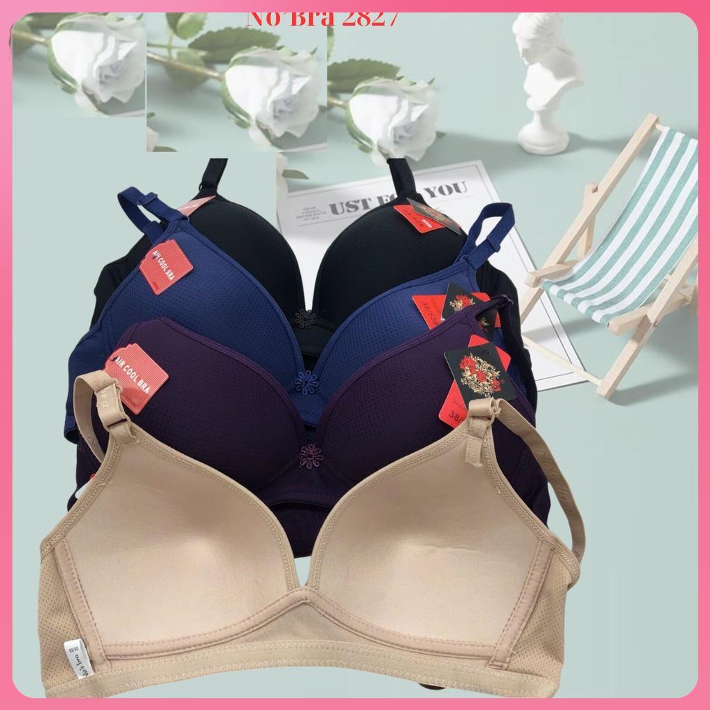 Áo ngực thông hơi - No' bra  N2827 , không mút, không gọng, mặc thoải mái - Da