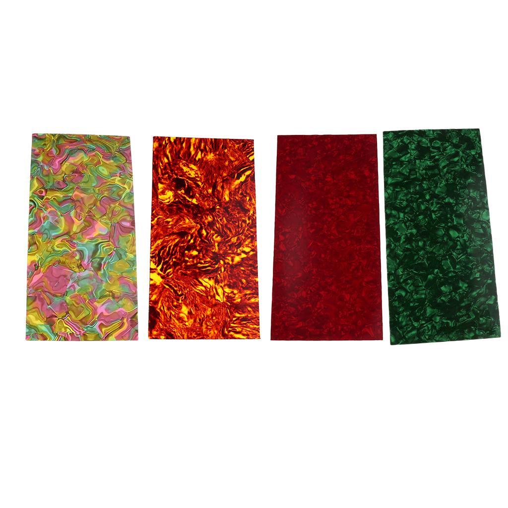 Celluloid Guitar Head Veneer Shell Sheet 200 x 100mm for Guitar Parts