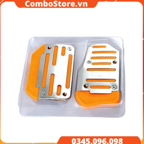 Bộ ốp bọc chân ga, chân phanh cho xe ô tô, xe hơi số tự động phong cách thể thao
